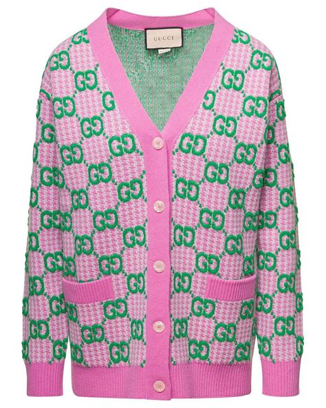 light pink gucci sweatshirt|gucci pink and green cardigan.